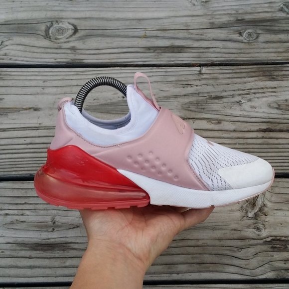 Women Size 6.5 / Size 5 Youth Nike Air Max 270 Extreme White Pink Glaze Running - Picture 3 of 8